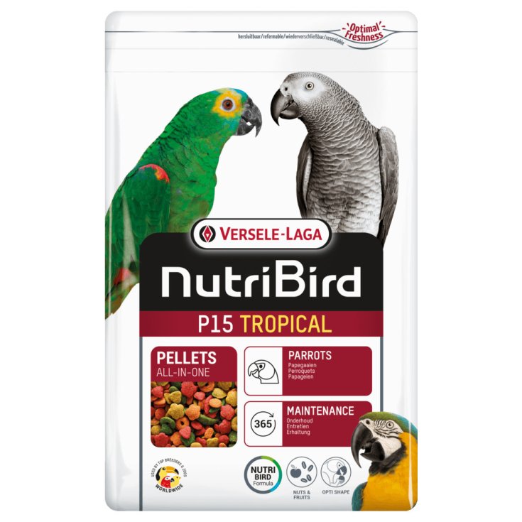 Versele-Laga Nutribird P15 Tropical Mantenimento Pappagalli 1 kg