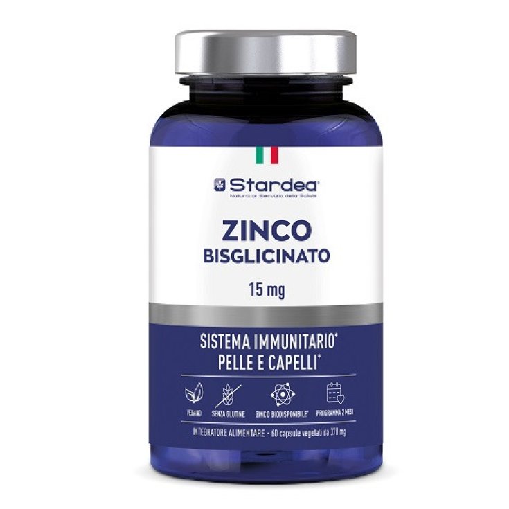 Stardea Zinco Bisglicinato 15 mg Integratore Alimentare 60 Capsule