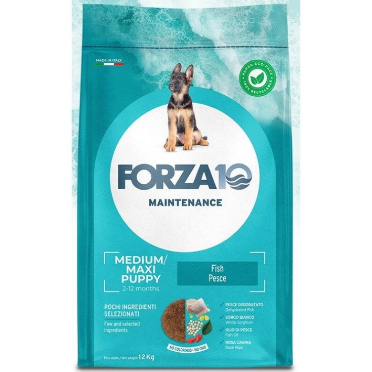 Forza10 Cibo Secco Pesce Cuccioli e Cagne Gravidanza 12kg