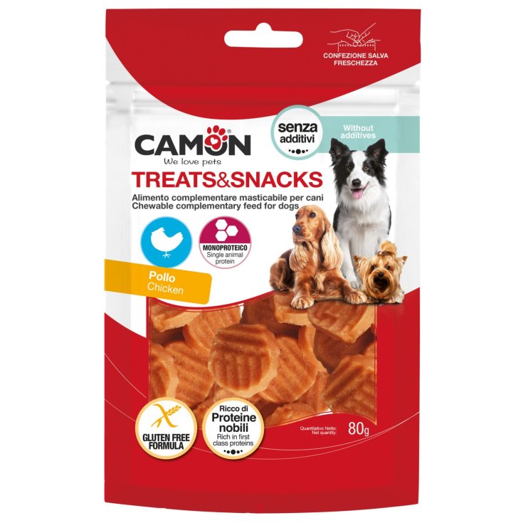 Camon Snack Osso Salmone, 250g - Snack per Cani senza Glutine