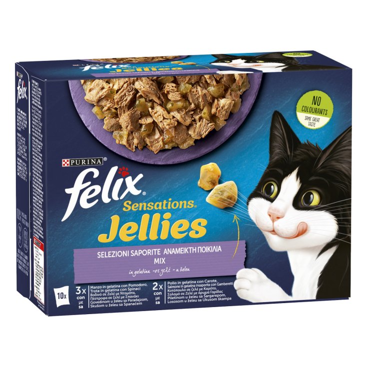 Nestl&eacute; Felix Sensations Jellies Selezione di Sapori - 85g
