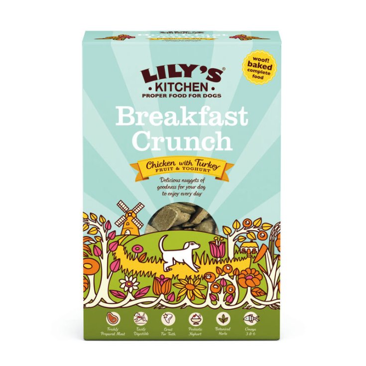Lily's Kitchen Breakfast Crunch 800g Pollo e Tacchino Cibo Secco per Cani Adulti