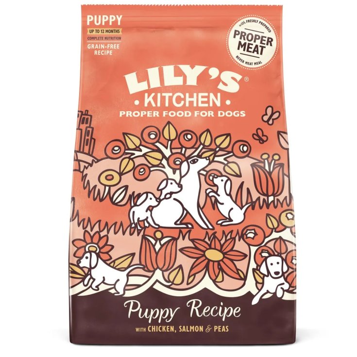 Lily's Kitchen Puppy Pollo e Salmone 7 kg, Alimento Completo per Cuccioli
