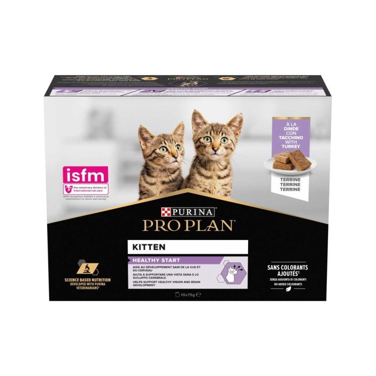 Nestl&eacute; Pro Plan Kitten Tacchino Terrine, 10 x 75g