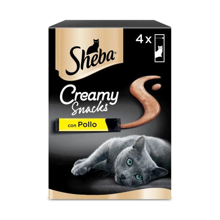 Sheba Creamy Snacks Pollo, 12g 4 Pezzi