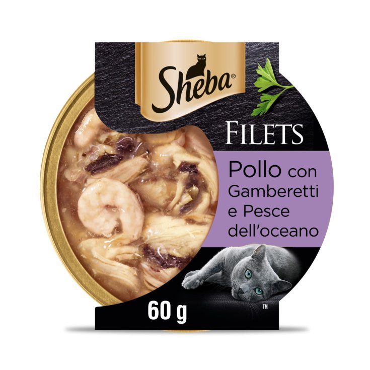 Sheba Filetti con Pollo Gamberetti e Pesce 60g
