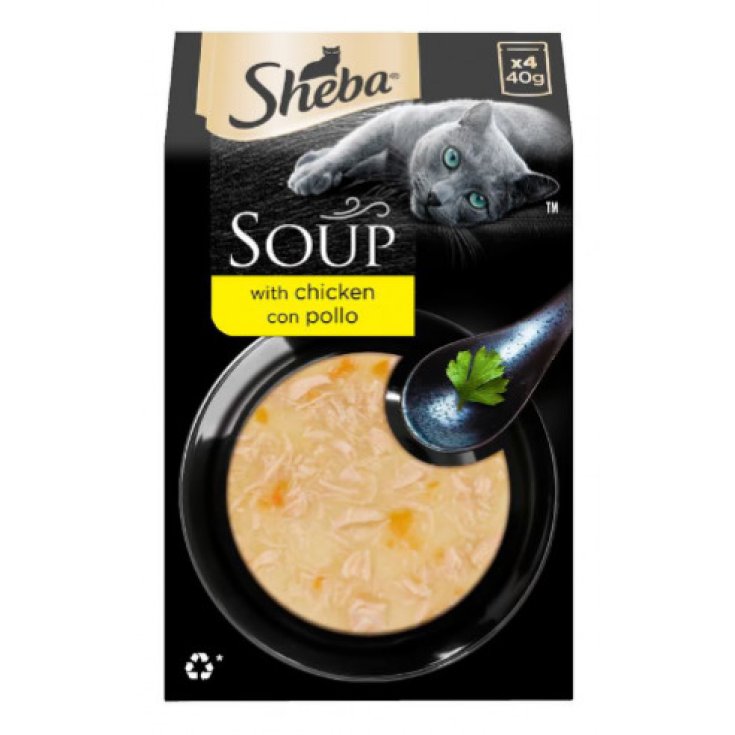Sheba Soup Pollo per Gatti 40g 4 Pezzi