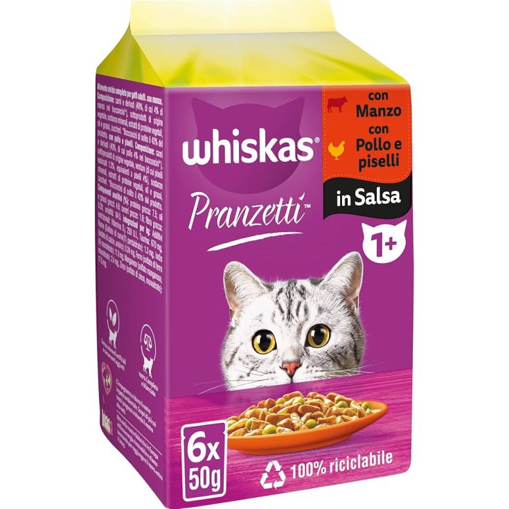 Whiskas Pranzetti Carni e Verdure Gatto 300 g
