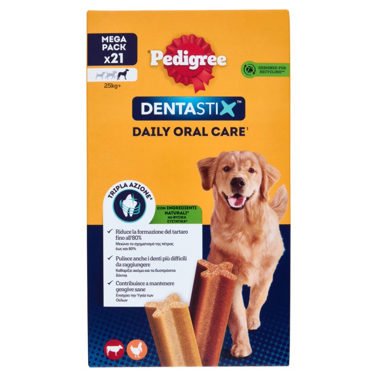Pedigree Dentastix Large Snack Igiene Orale Cani 21 Pezzi