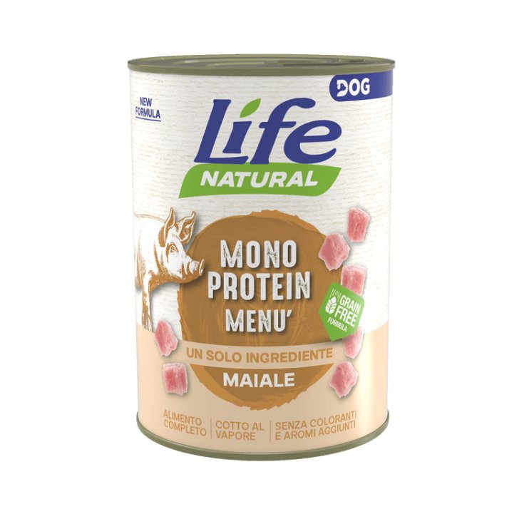 Life Natural Monoprotein Men&ugrave; Maiale 400 g