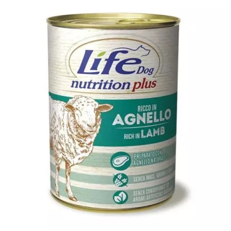 Life Pet Care Agnello 400g Alimento Monoproteico Umido per Cani