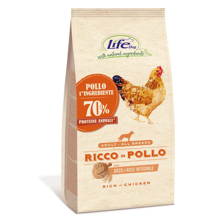 Life Pet Care Ricco in Pollo Low Grain Gatto Adulto - 400g