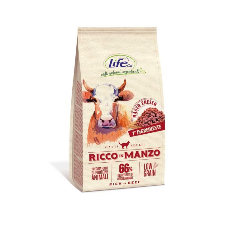 Life Pet Care Ricco in Manzo Low Grain Gatto, 1.5kg