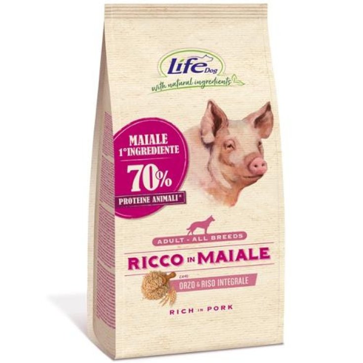 Life Pet Care Ricco in Maiale, Orzo e Riso Integrale 2kg