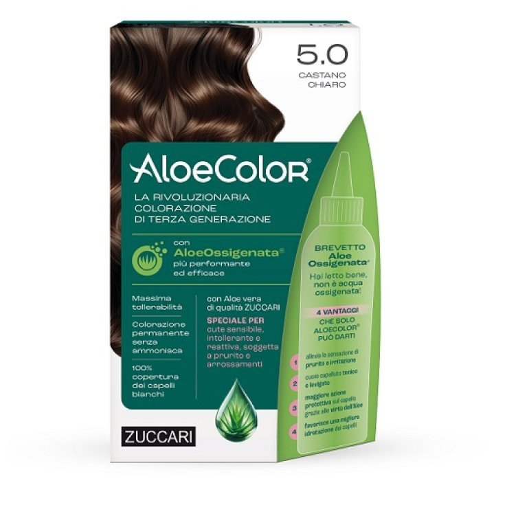 Zuccari AloeColor 5.0 Castano Chiaro Colorazione Permanente