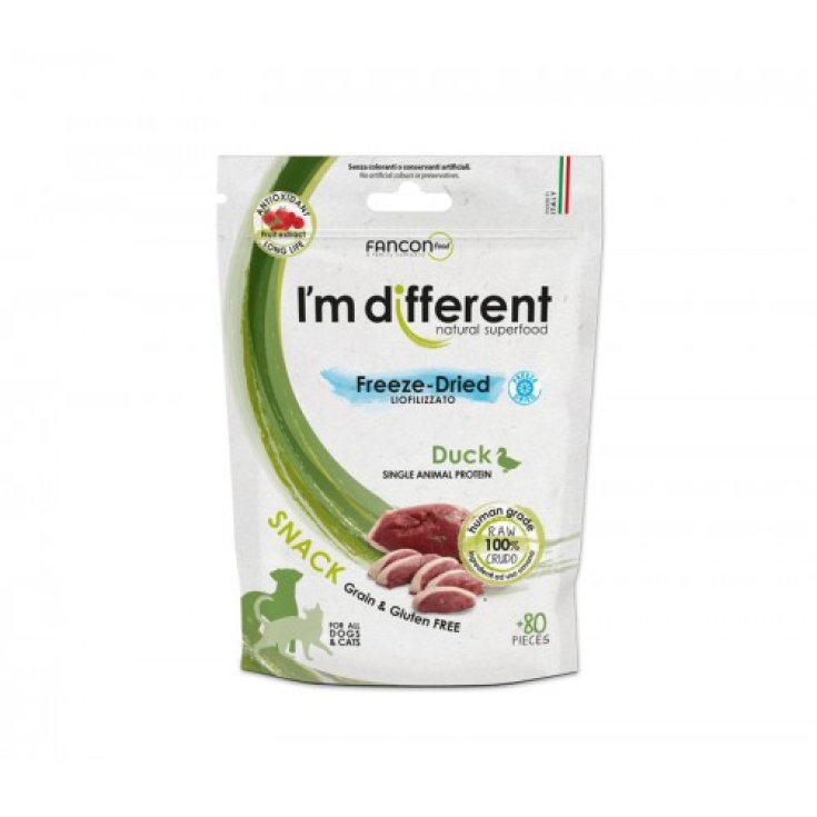 Fanconfoods Snack Anatra Liofilizzato per Cani e Gatti 40 g
