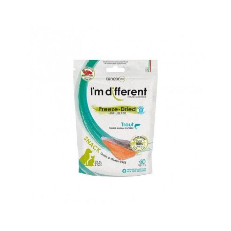 I'm Different Snack Trota Liofilizzato per Cani e Gatti 40 g