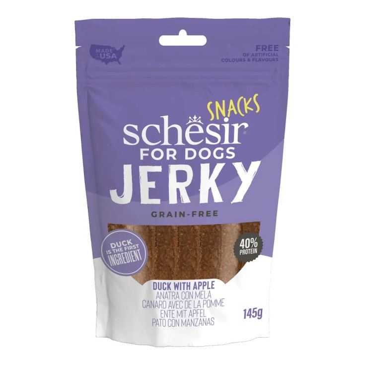Schesir Snack Jerky Cane Anatra e Mela