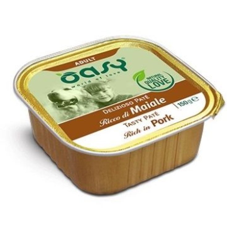 Oasy Delizioso Pat&egrave; Adulto Maiale Grain Free 150 g