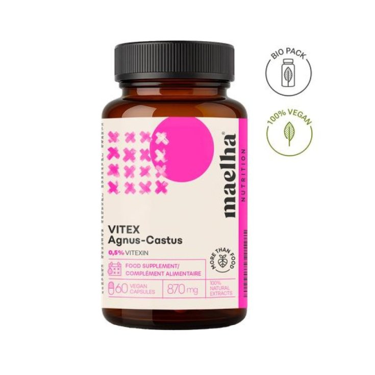 Maelha Nutr Vitex Agnus, 60 Capsule, Integratore per Ciclo Mestruale