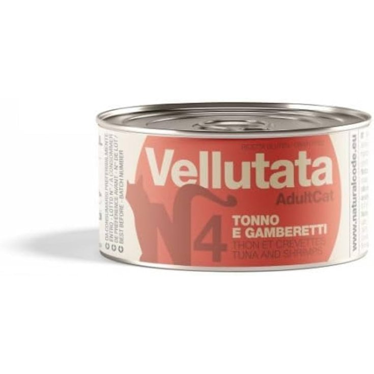 Natural Code Gatto Vellutata Tonno e Gamberetti 85g