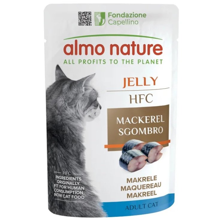 Almo Nature HFC Jelly Sgombro, Alimento Umido Gatti 55 g