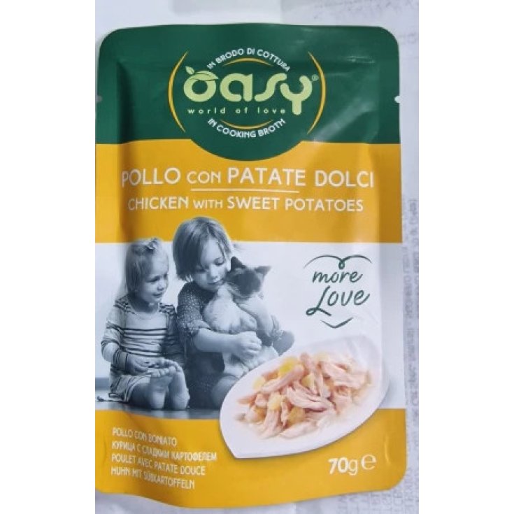 Wonderfood Oasy Gatto Umido Pollo e Patate Dolci 70 g