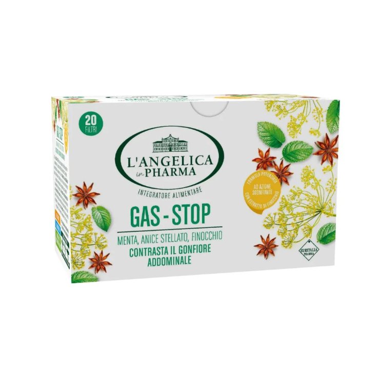 L'Angelica Tisana Gas Stop Tisana per Gonfiore Addominale 20 Filtri