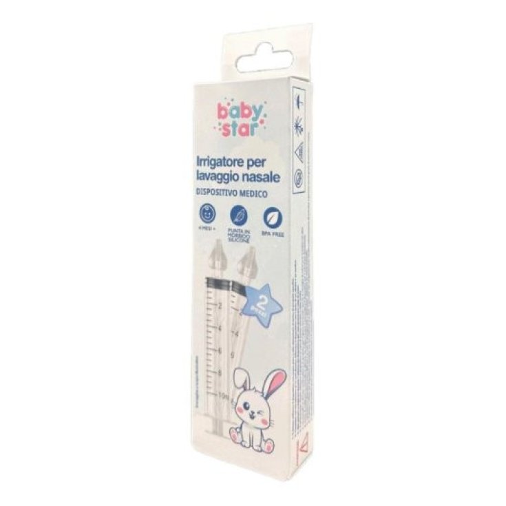 Babystar Irrigatore Nasale per Bambini, 2 Pezzi