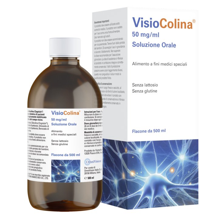 Omnivision Italia VisioColina Soluzione Orale per Glaucoma, 500ml