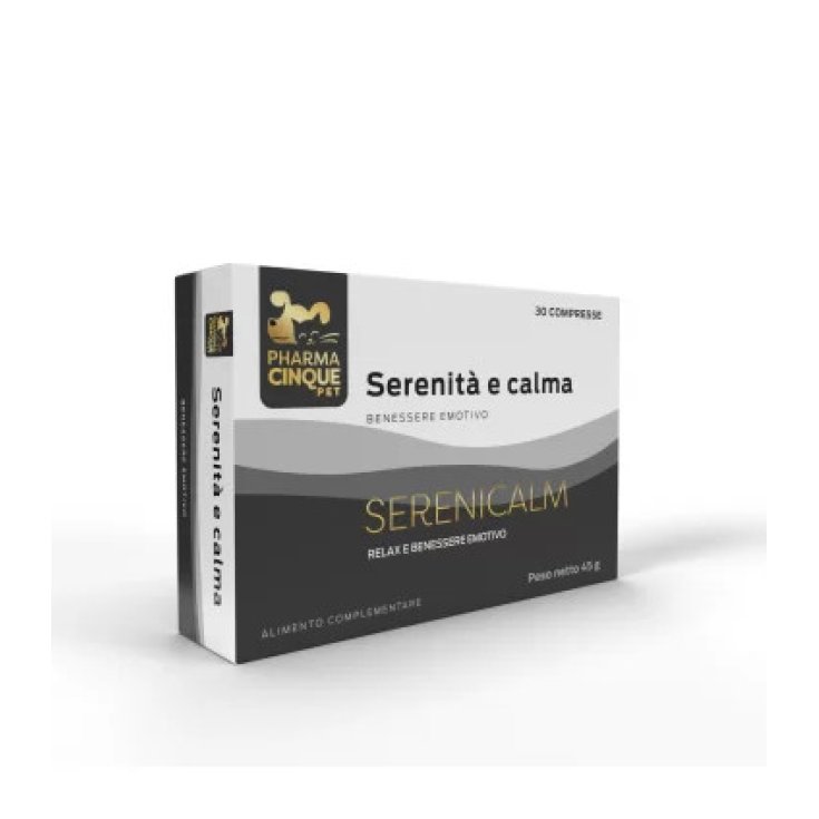 Pharmacinquepet Serenicalm Integratore per Cani e Gatti, 30 Compresse