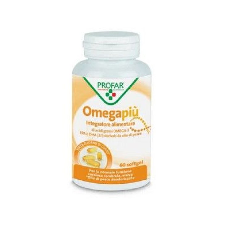 Profar Omega Pi&ugrave; Integratore per Funzione Cardiaca, Cerebrale e Visiva - 60 Softgel