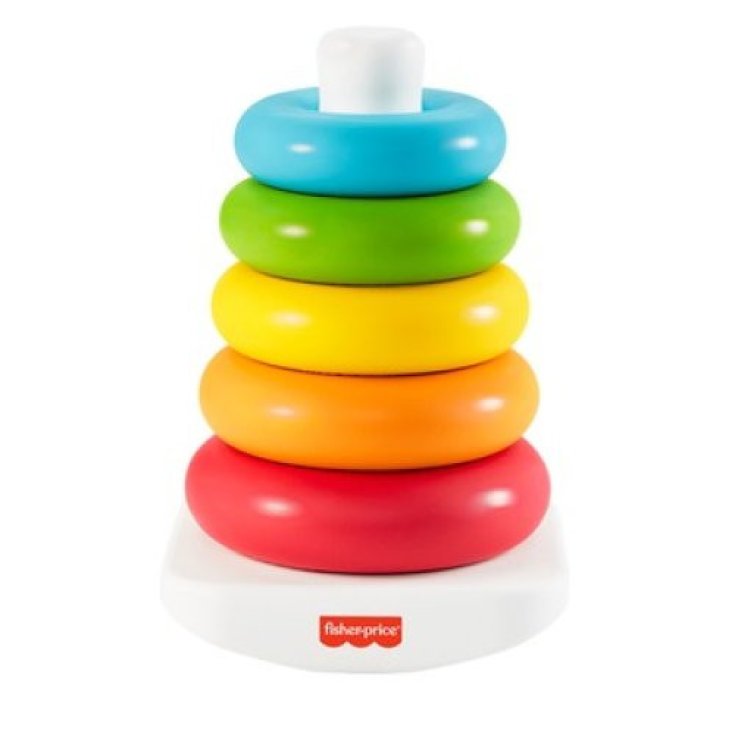 Fisher-Price Piramide con 5 Anelli, Gioco Impilabile