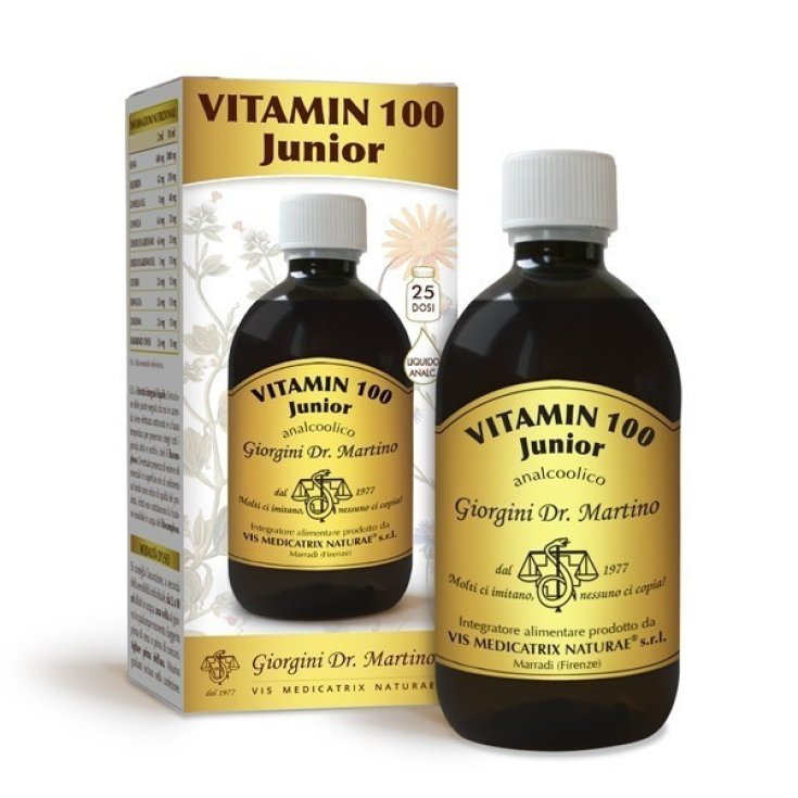 Dr.giorgini Ser-vis Vitamin 100 Junior Integratore Liquido Analcolico, 500ml