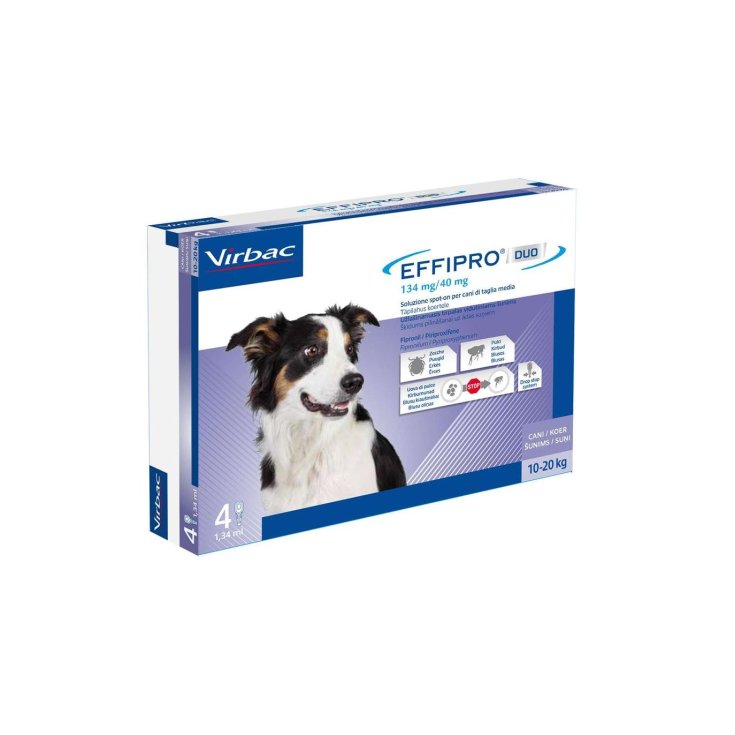 Effipro Duo Cane 4 Pipette - 10 a 20 Kg