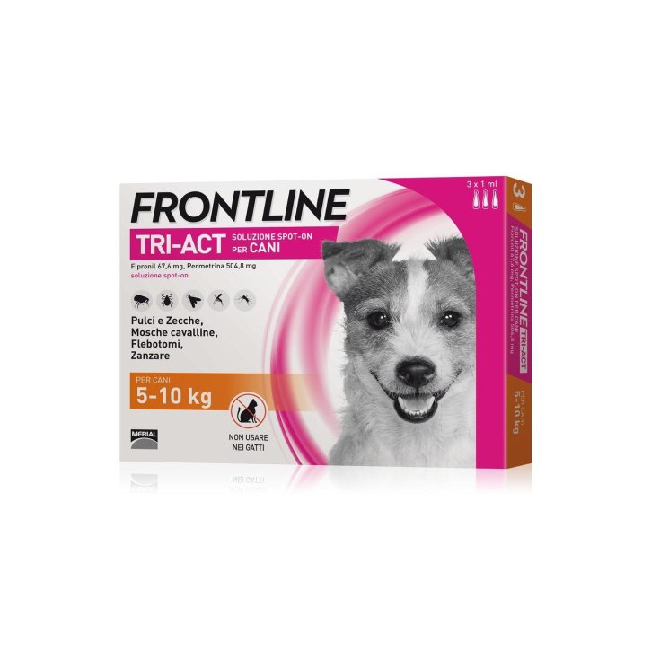 Frontline Tri-Act 3 Pipette - S - 5-10 Kg