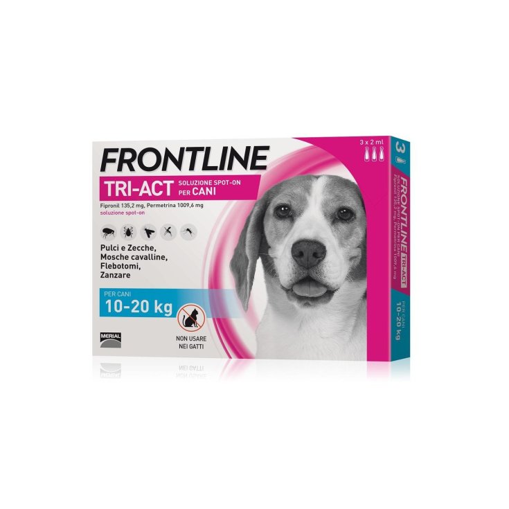 Frontline Tri-Act 3 Pipette - M - 10-20 Kg
