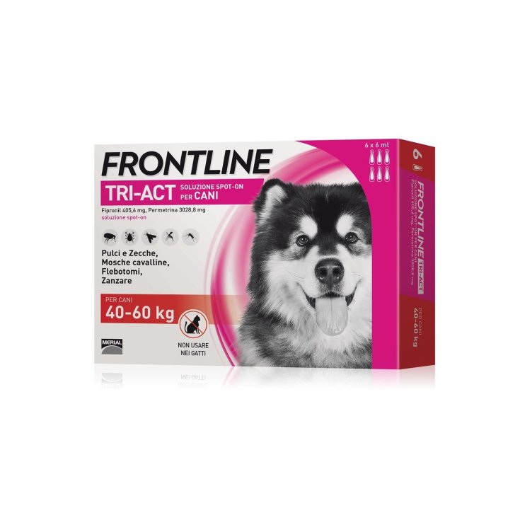 Frontline Tri-Act  6 Pipette - XL - 40-60 Kg