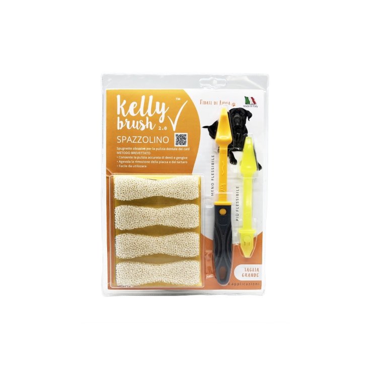 Kelly Brush kit digitale spugne dure antitartaro taglia media 8 applicazioni