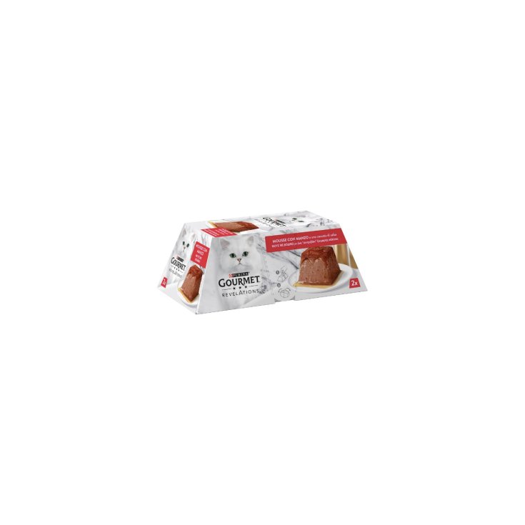 Gourmet Revelations Mousse con Manzo e una Cascata di Salsa Multipack - 2 X 57 Gr