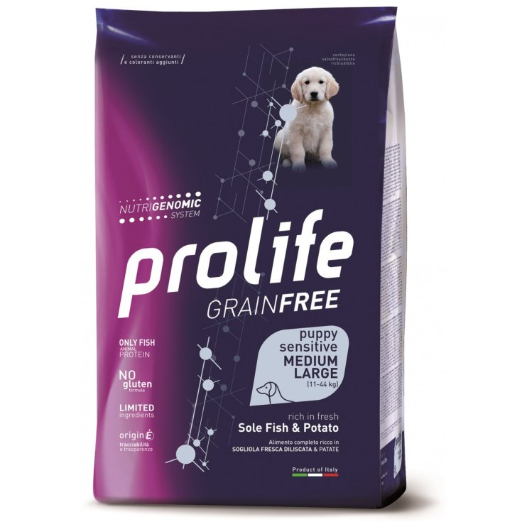 Grain Free Puppy Medium/Large Sensitive Sole Fish & Potato - 10KG