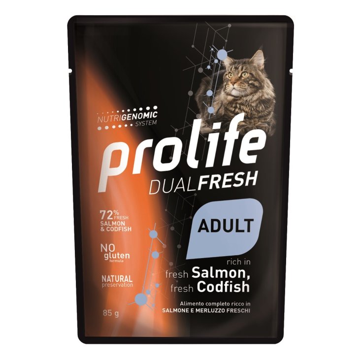 Dual Fresh Adult Salmon Codfish  - 85GR