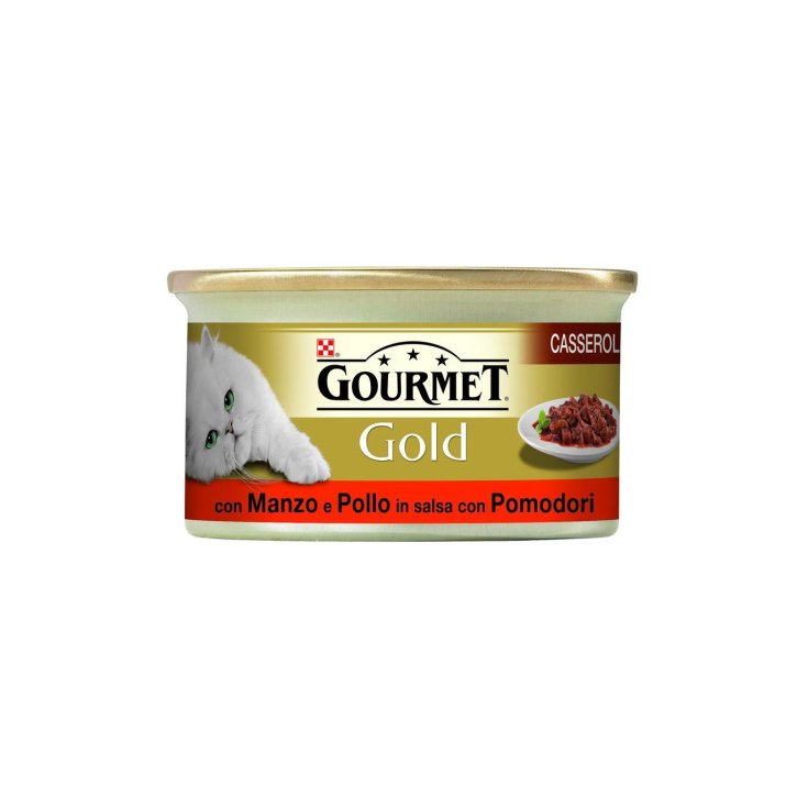 Gourmet Gold Casserole con Manzo e Pollo in Salsa di Pomodoro - 85GR