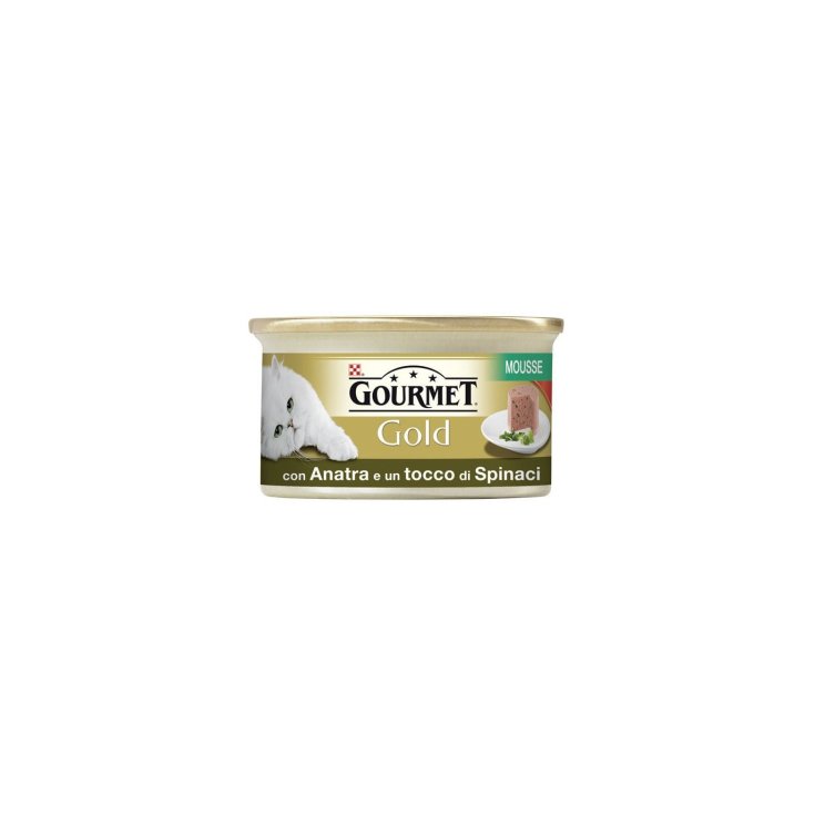 Gourmet Gold Mousse con Verdure, con Anatra e Spinaci - 85GR