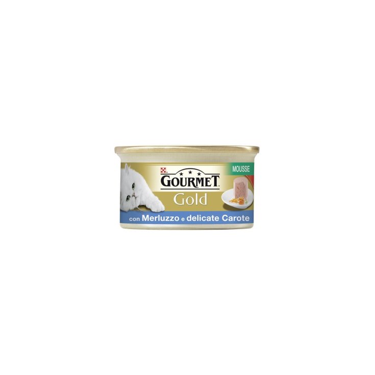 Gourmet Gold Mousse con Verdure, con Merluzzo e Carote - 85GR