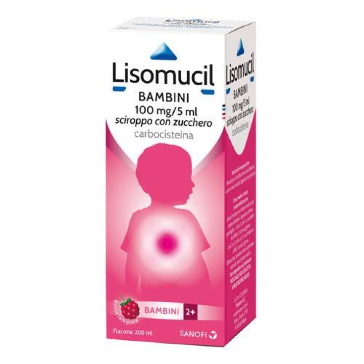 Lisomucil Children 100mg / 5ml Syrup With 2% Sugar 200ml
