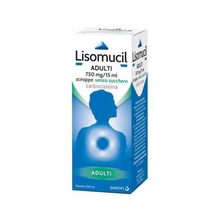 Lisomucil Adults 750mg / 15ml Sugar Free Syrup 200ml
