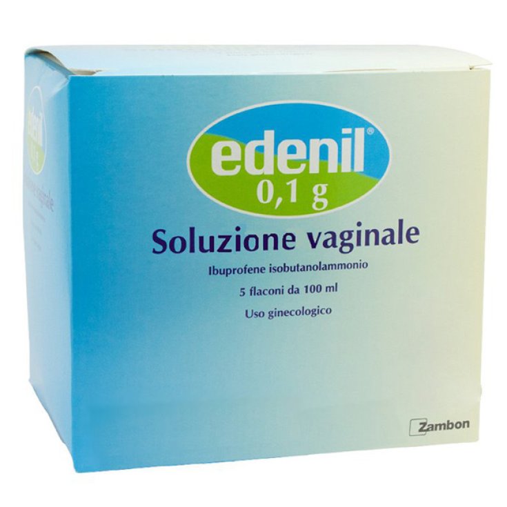 Zambon Edenil 0,1g Soluzione Vaginale Trattamento Sintomi Vulvovaginiti 5 Flaconi 100ml