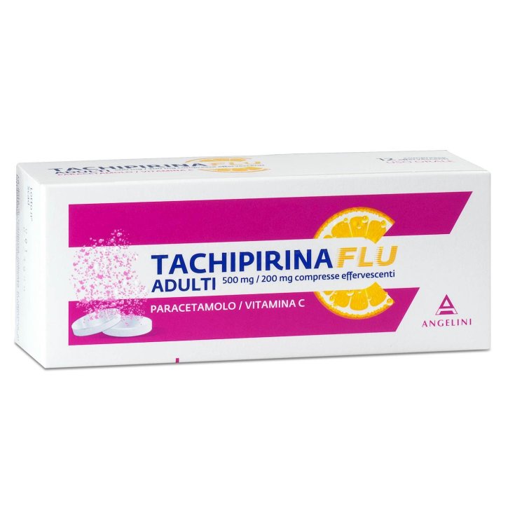 Angelini Tachipirinaflu 500mg Paracetamolo E Vitamina C 12 Compresse Effervescenti