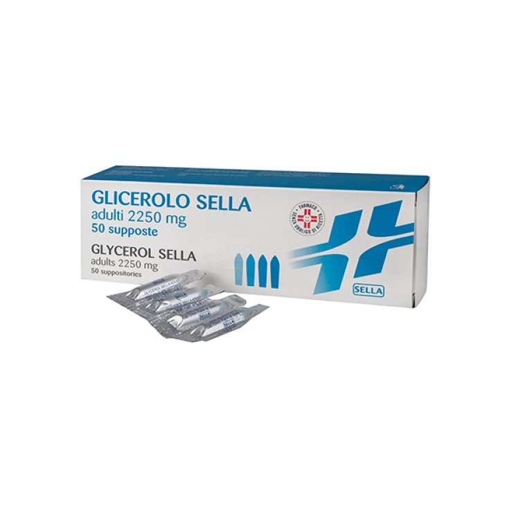 Sella Glicerolo 2250mg Lassativo Per Adulti 50 Supposte